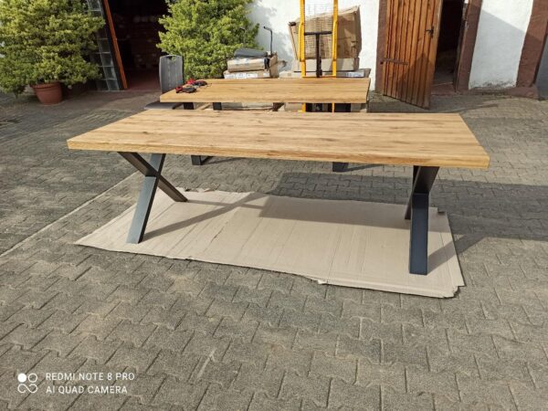 Esszimmer Tisch Wildeiche Massivholz 240x100