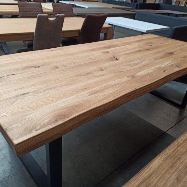 Esszimmer Tisch Wildeiche Massivholz 260x100 – Bild 2