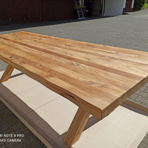 Esszimmer Tisch Wildeiche Massivholz – Bild 3