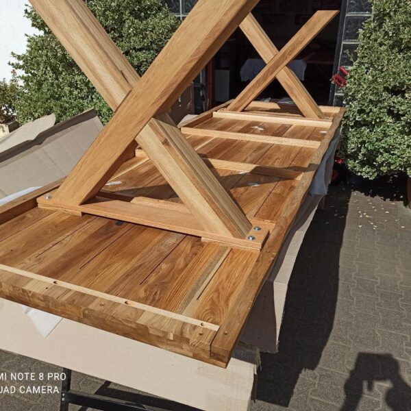 Esszimmer Tisch Wildeiche Massivholz – Bild 4