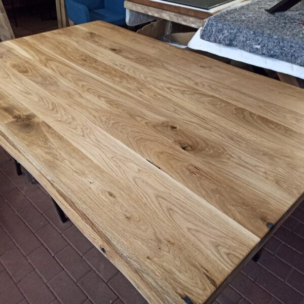 Esszimmer Tisch Wildeiche Massivholz 160x100 – Bild 8