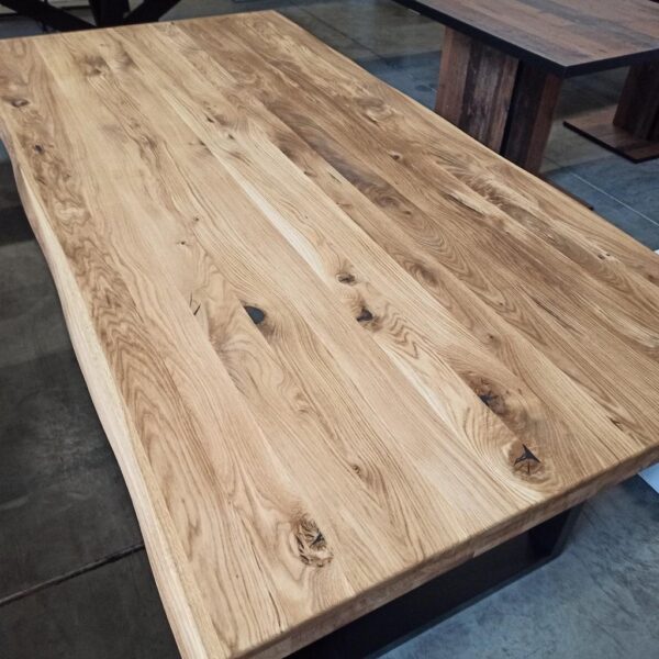 Esszimmer Tisch Wildeiche Massivholz 160x100 – Bild 7