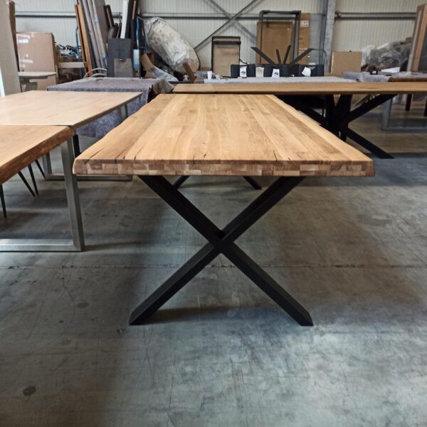 Esszimmer Tisch Wildeiche Massivholz 180x100 – Bild 3