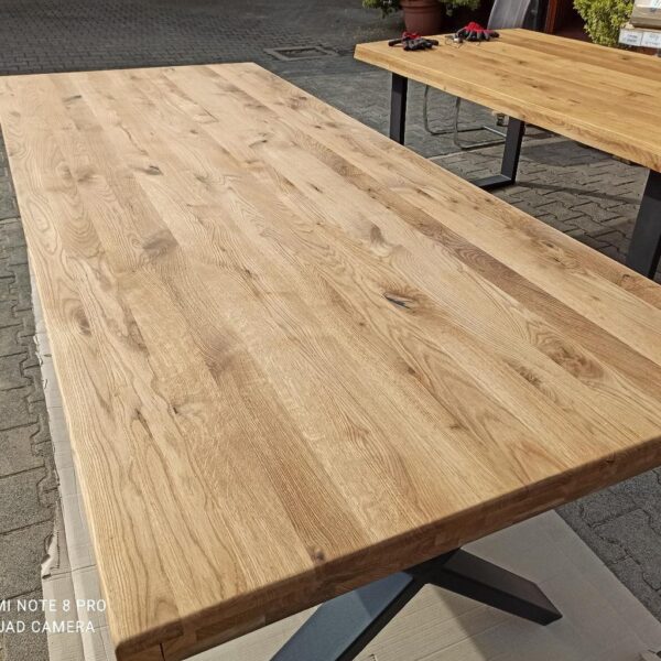 Esszimmer Tisch Wildeiche Massivholz 180x100 – Bild 8